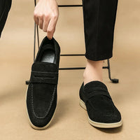 Andrea - Casual Leather Walking Loafers Black