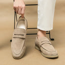 Andrea - Casual Leather Walking Loafers khaki