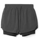 Harry - Double-Layer Training Shorts Gray