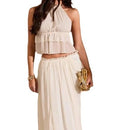 Angelica - Halter Maxi Skirt Dress Set