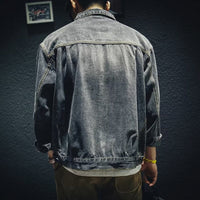 Adrian - Button-Front Denim Jacket Back