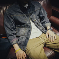 Adrian - Button-Front Denim Jacket.