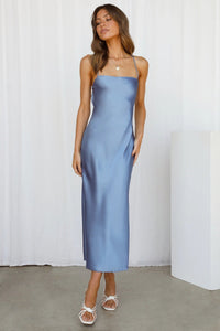 Alex - Satin Slip Midi Dress