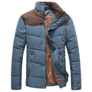 Alexander - Two-Tone Puffer Jacket Denim Blue