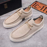 Anny - Casual Corduroy Canvas Shoes Beige