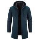 WindBreak - Men's Long Winter Coat Blue