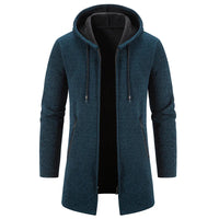 WindBreak - Men's Long Winter Coat Blue