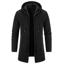 WindBreak - Men's Long Winter Coat Black