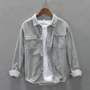 Matt - Long Sleeve Corduroy Jacket Gray