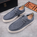 Anny - Casual Corduroy Canvas Shoes Blue