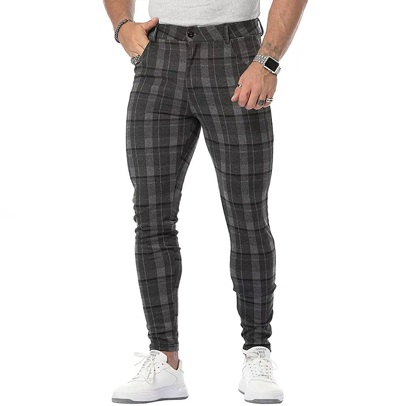 Antonio - Plaid Slim Fit Pants