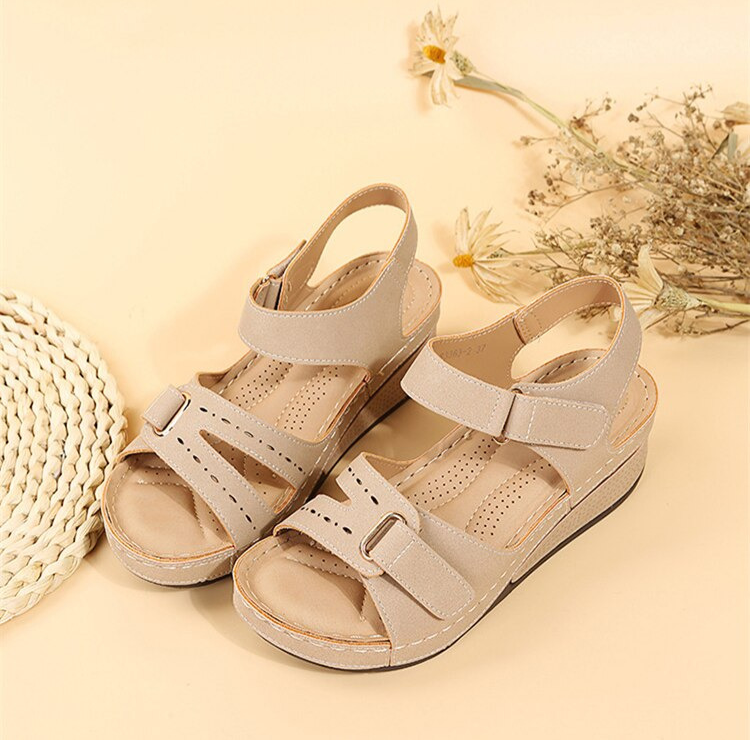 Aubrey - Double-Strap Platform Sandals