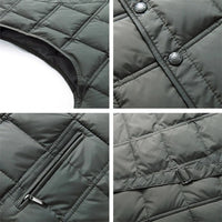 Archie - V-Neck Puffer Vest Details