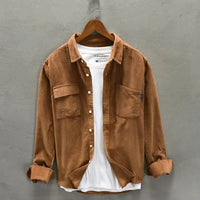 Matt - Long Sleeve Corduroy Jacket Brown