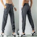 Amanda - Athletic Polyester Jogger Pants Gray