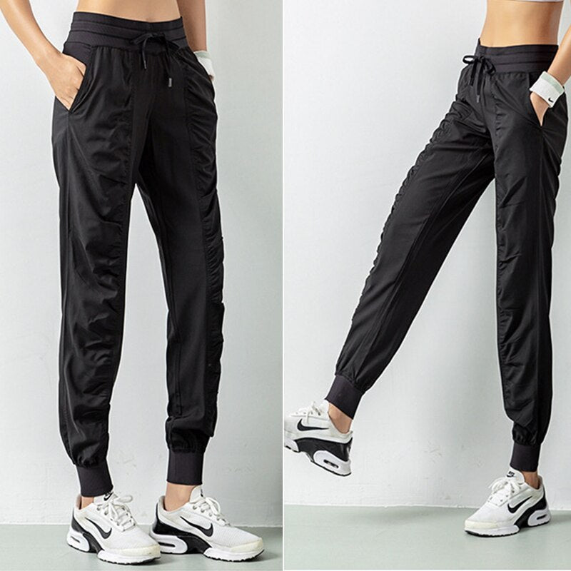 Amanda - Athletic Polyester Jogger Pants