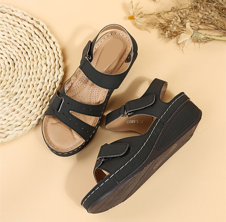 Aubrey - Double-Strap Platform Sandals