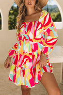 Addison - Colorful Smocked Mini Dress