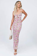 Angelica - Floral Fitted Maxi Dress