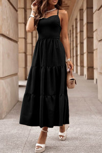 Angelina - Strappy Tiered Maxi Dress