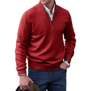 Luxura | Cashmere Zip Men's Sweater Red