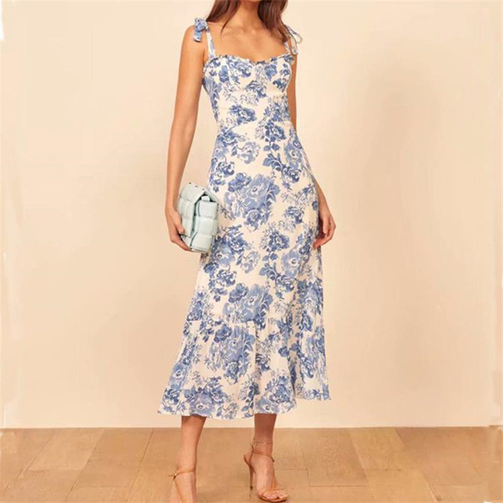 Alex - Floral Cotton Midi Dress