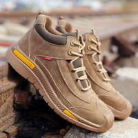 Andrew - Suede Leather Hiking Sneakers Brown