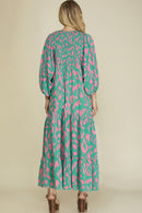 Alira - Balloon Sleeves Maxi Dress