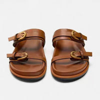 Aki - Adjustable Double Buckle Sandals