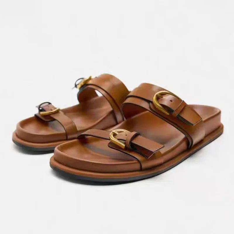 Aki - Adjustable Double Buckle Sandals