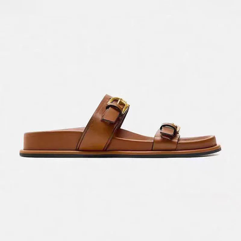 Aki - Adjustable Double Buckle Sandals