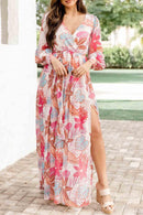 Aurora - Long Sleeve Wrap Maxi Dress