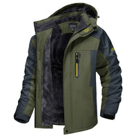 Josh - Rainproof Fleece-Lined Jacket Green