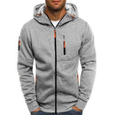 SwiftFit Gear - Men's Hooded Sweatshirt - Men's Hooded Sweatshirt Gray