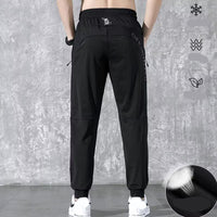 AlphaSport | Breathable & Stretchable Men's Pants Tapered Legs Black