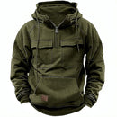 WarmthPro | Men's Winter Hoodie Jacket Dark Green